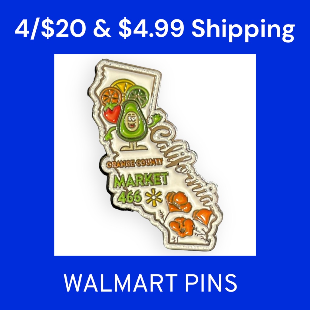 Socal Walmart Market Pin Rare!